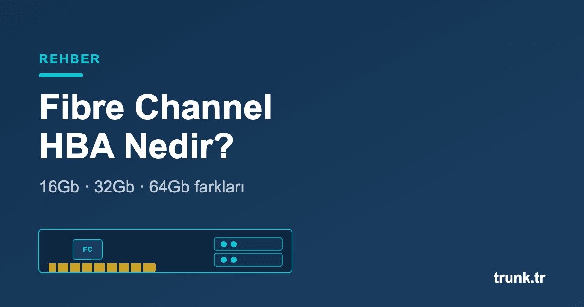 Fibre Channel HBA nedir - 16Gb 32Gb 64Gb HBA kartları