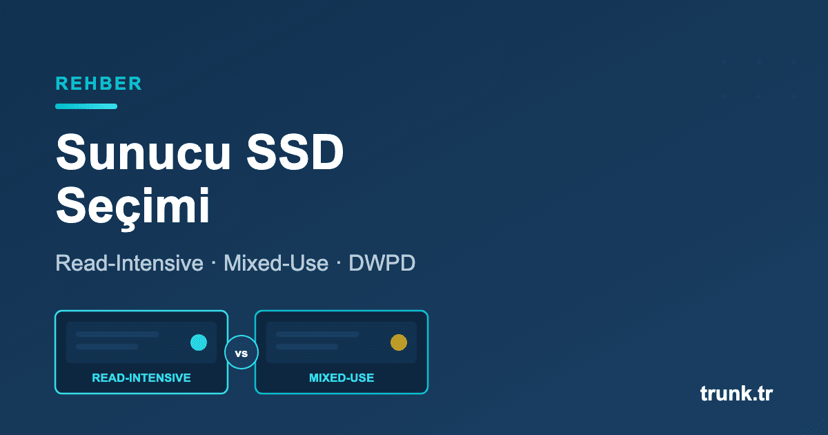 Sunucu SSD seçimi - enterprise SSD read-intensive mixed-use